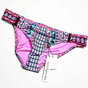 Kimono Patchwork Heartbreaker Bikini Bottom NWT